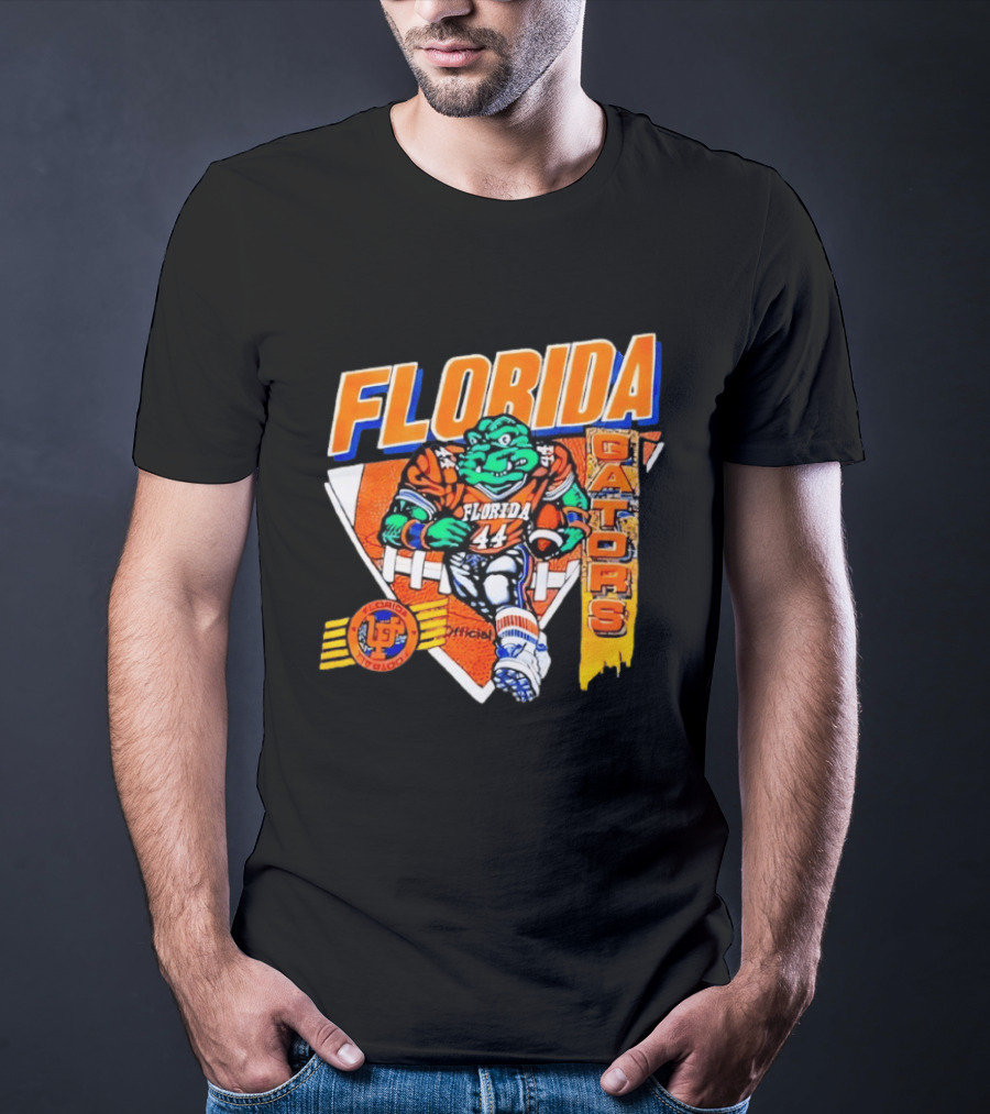 Florida Gators Football Alligator Cartoon 44 Player T-Shirt