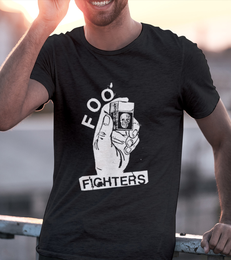 Foo Fighters Hand Holding Lighter Image Choose Your Colour T-Shirt