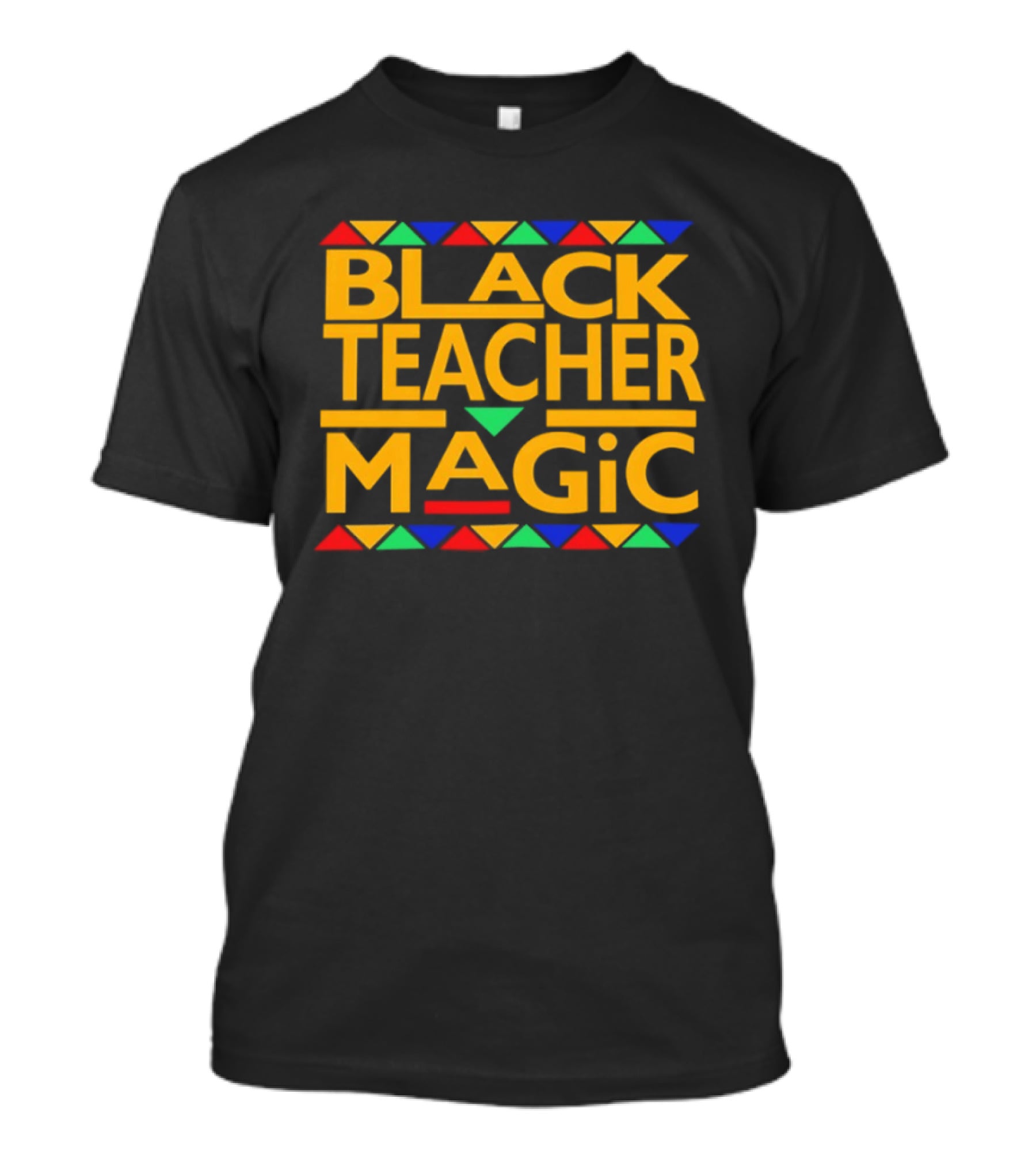 Black Teacher Magic Inspirational Educator Empowerment African T-Shirt