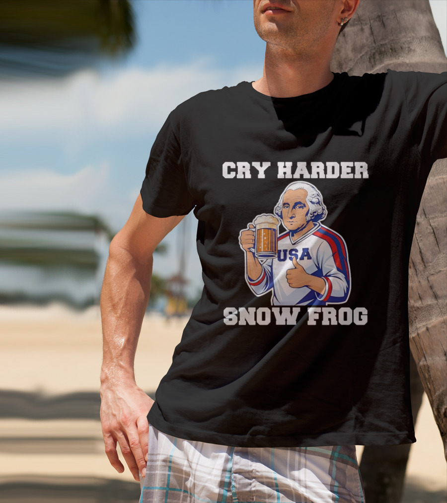 Cry Harder USA Player Snow Frog T-Shirt