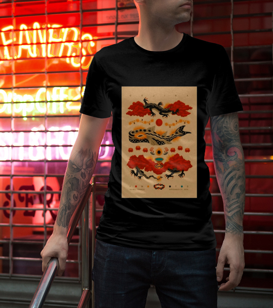 Gojira Reims France November 27 2026 Event T-Shirt