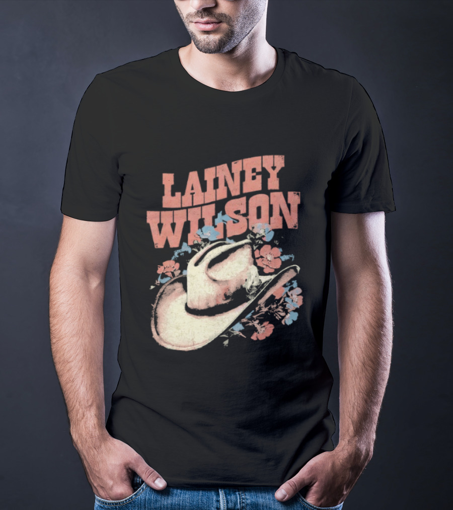 Lainey Wilson Country Music Western Hat Floral T-Shirt