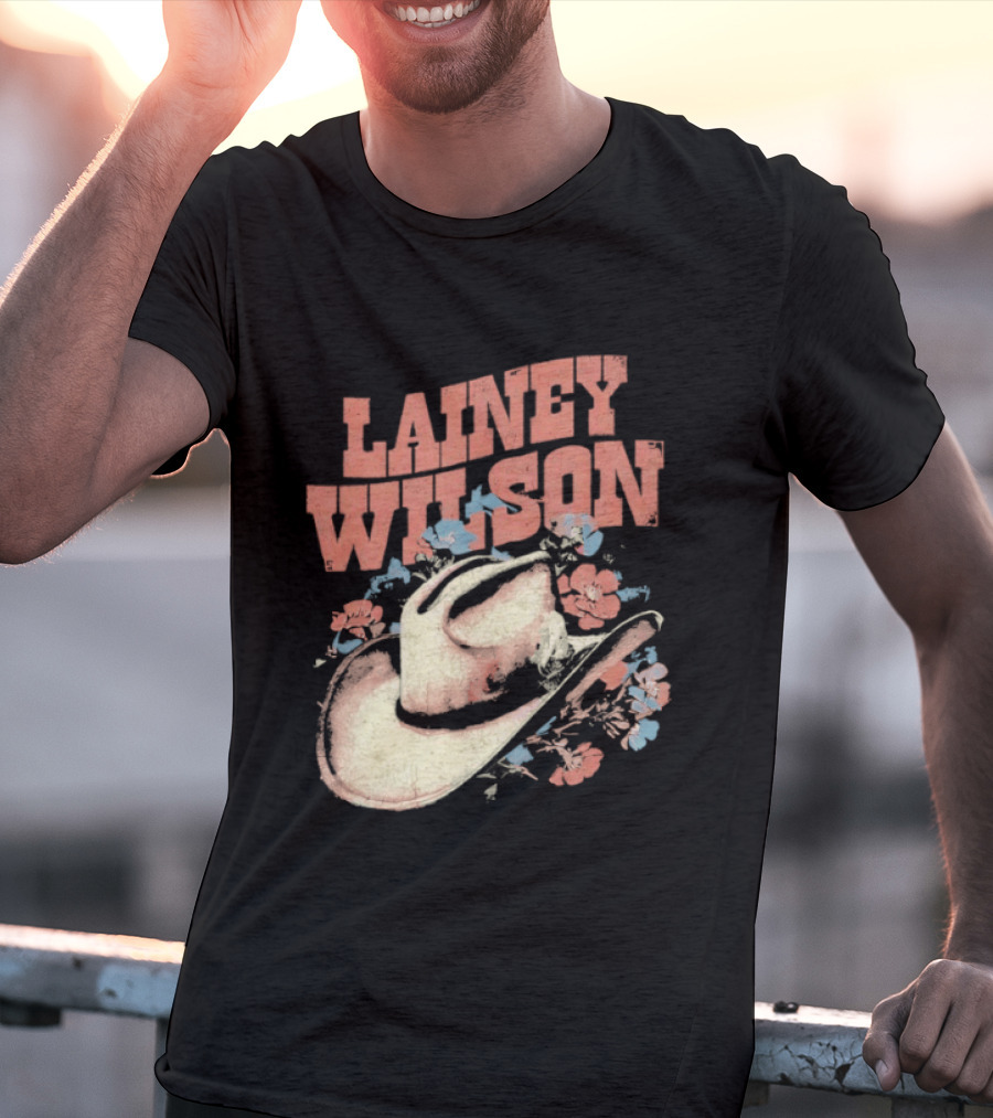 Lainey Wilson Country Music Western Hat Floral T-Shirt