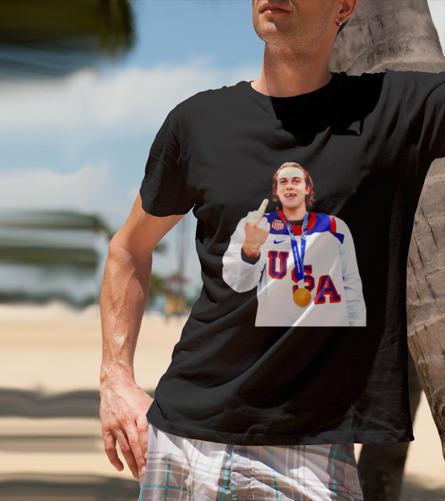 USA Gold Medal Middle Finger Olympic 2026 T-Shirt