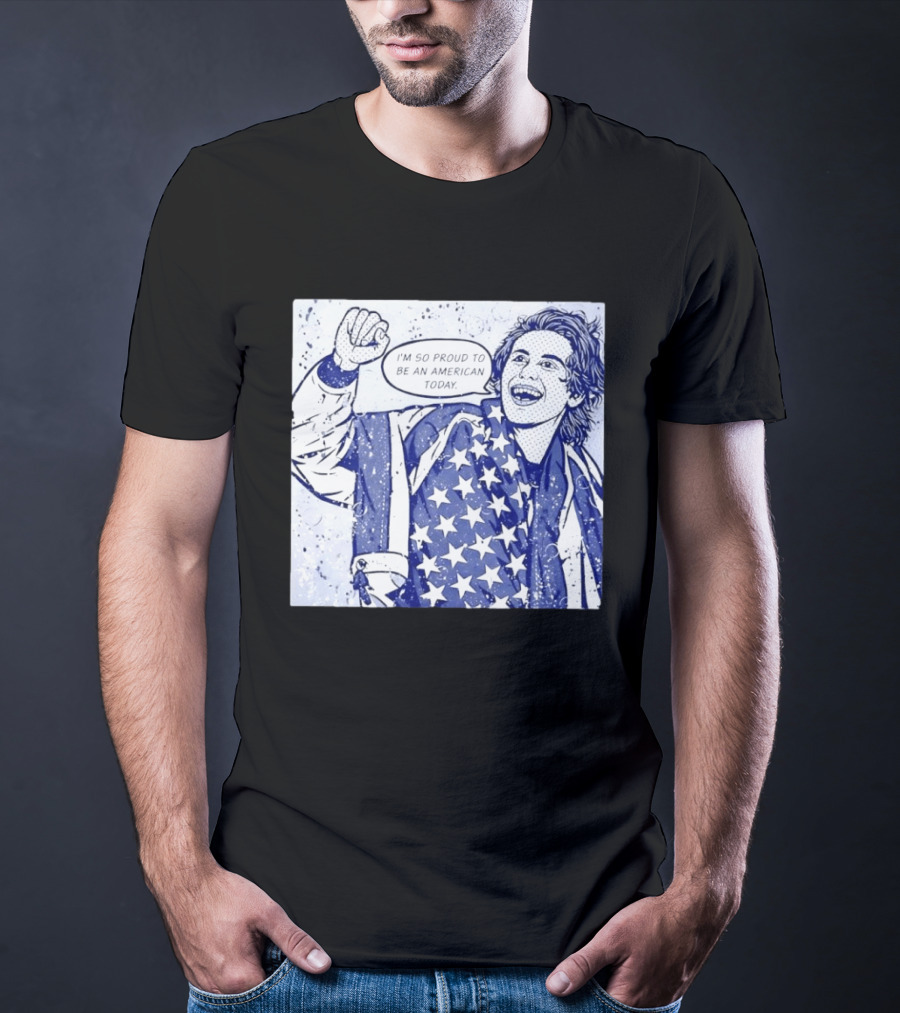 Jack Hughes USA I'm So Proud To Be An American Today T-Shirt