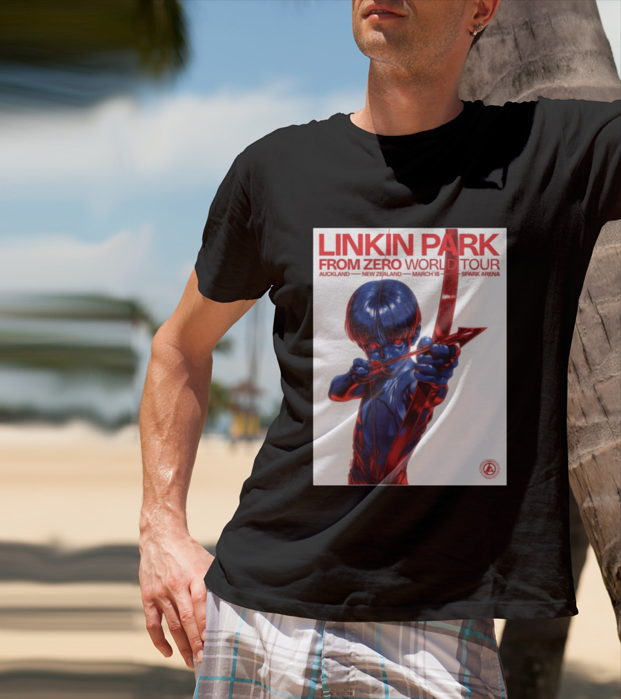 Linkin Park From Zero World Tour Auckland New Zealand 2026 March 18 Spark Arena T-Shirt