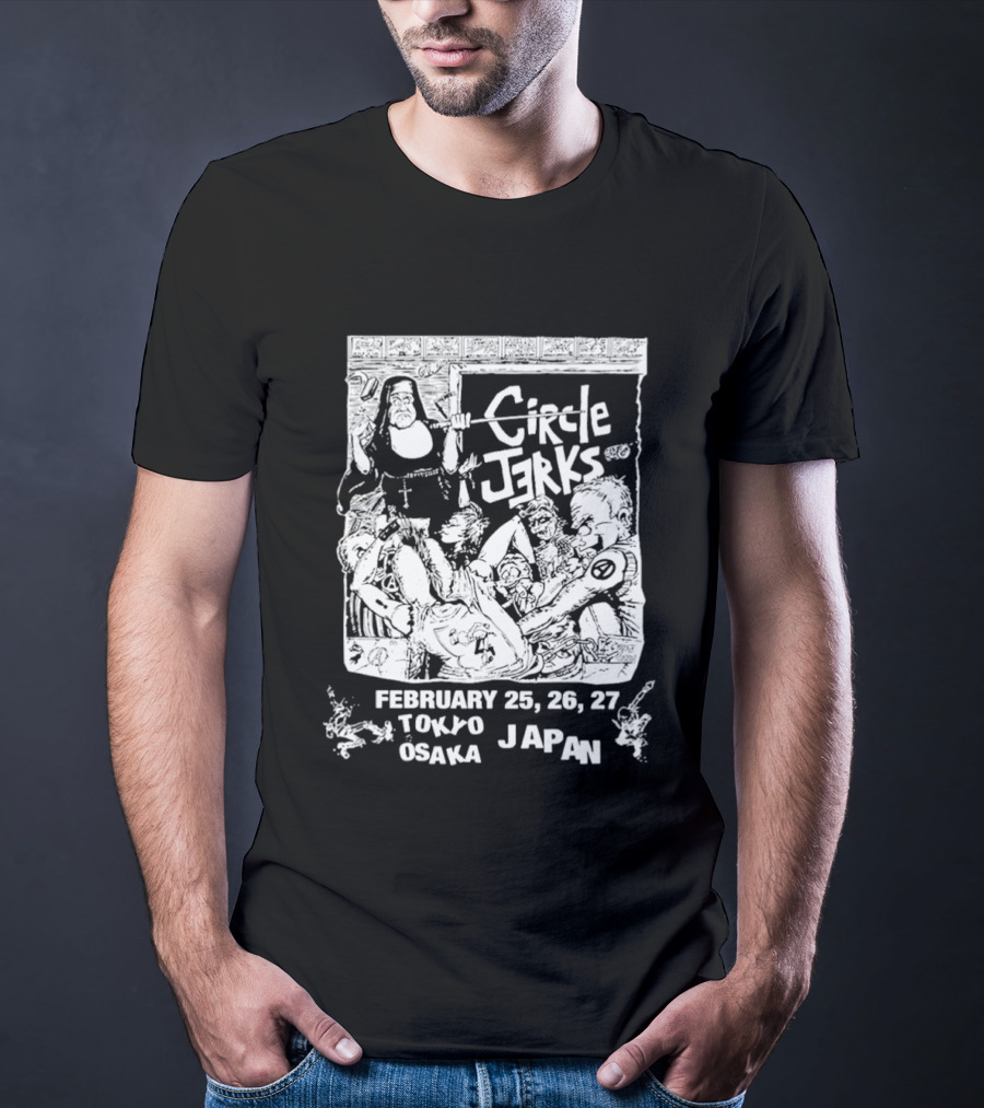 Circle Jerks Tokyo Osaka Japan Tour February 25 26 27 Classroom 2026 T-Shirt