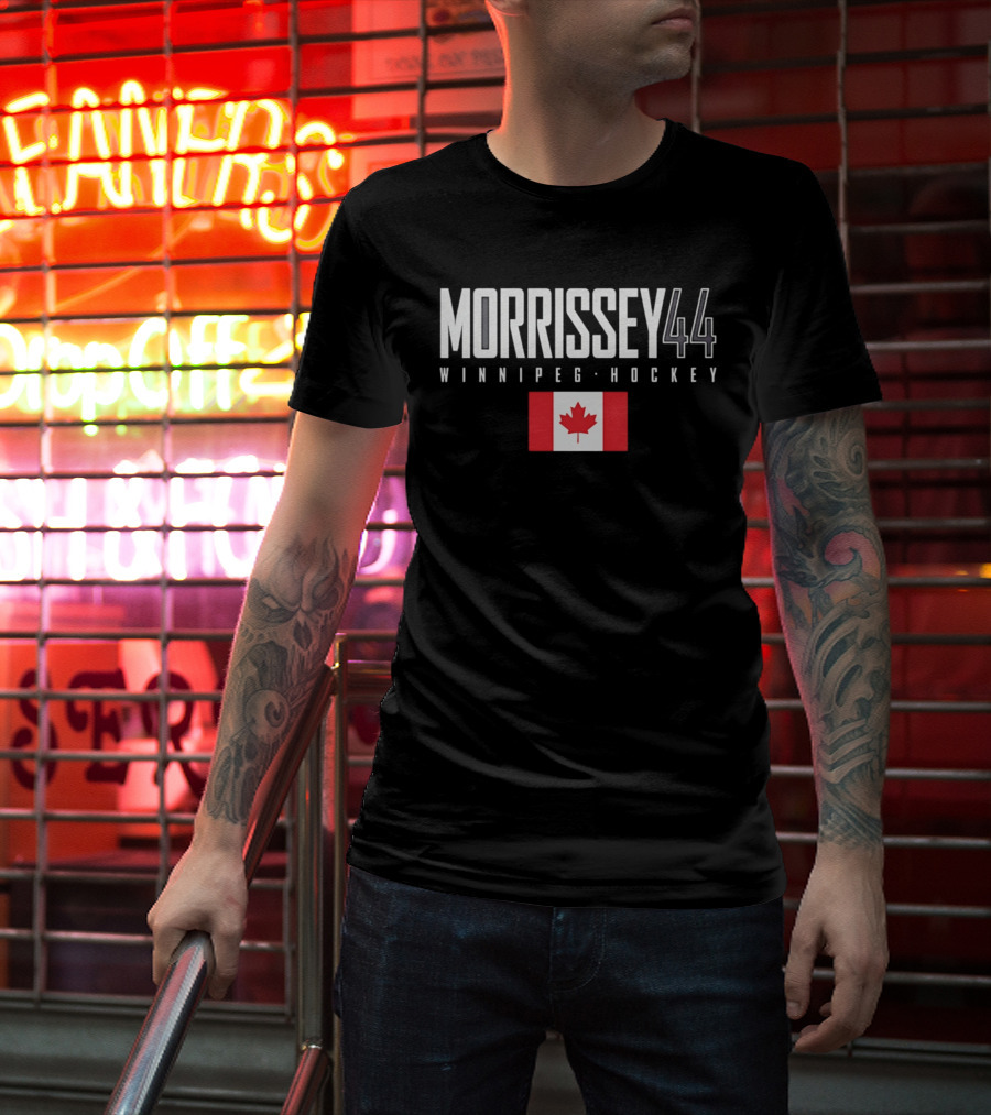 Morrissey 44 Winnipeg Hockey Canada Flag T-Shirt