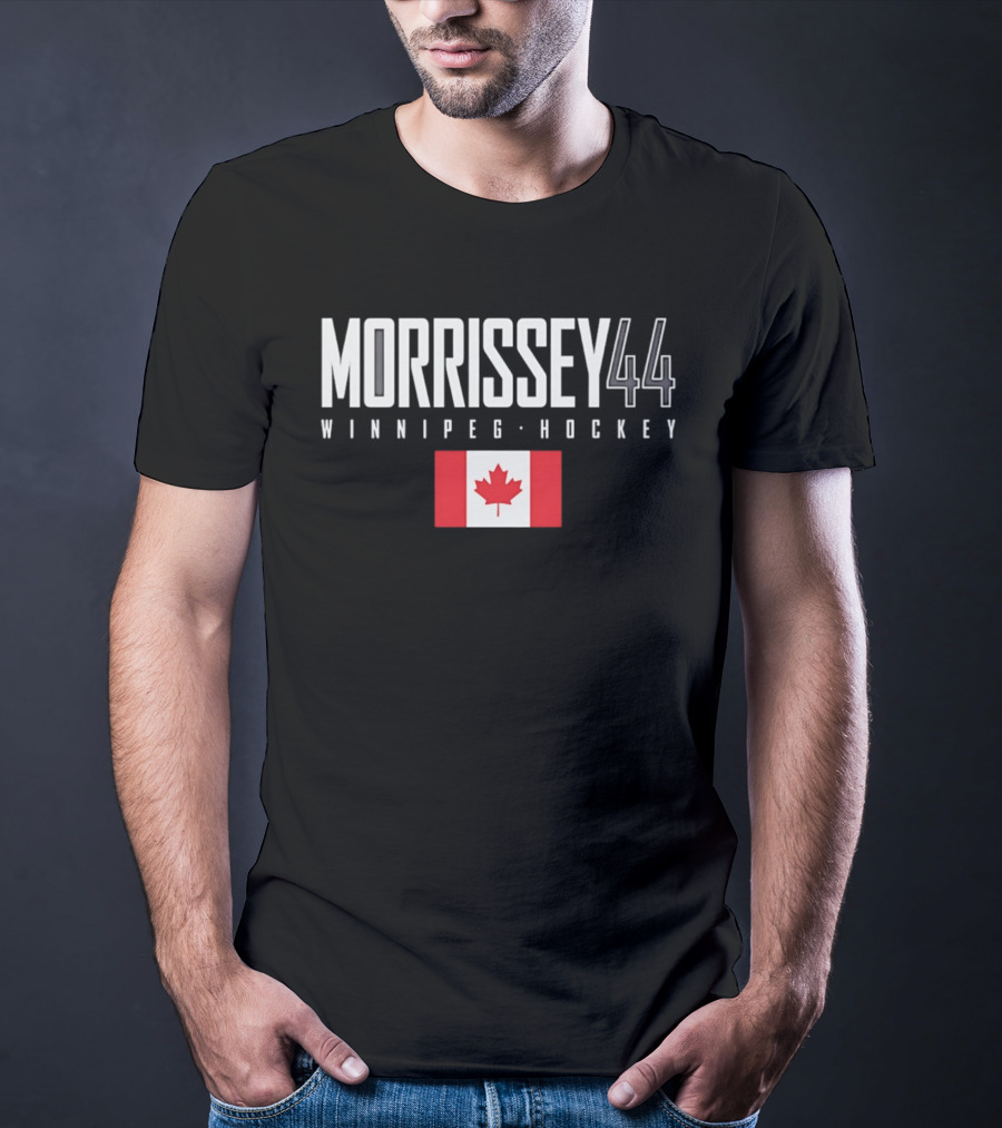 Morrissey 44 Winnipeg Hockey Canada Flag T-Shirt