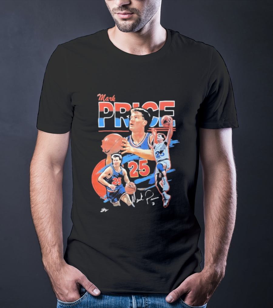 Mark Price 25 Orlando Magic Basketball Player T-Shirt