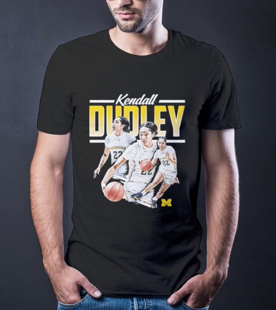 Kendall Dudley Michigan Wolverines Women's Basketball NCAA Player 22 T-Shirt