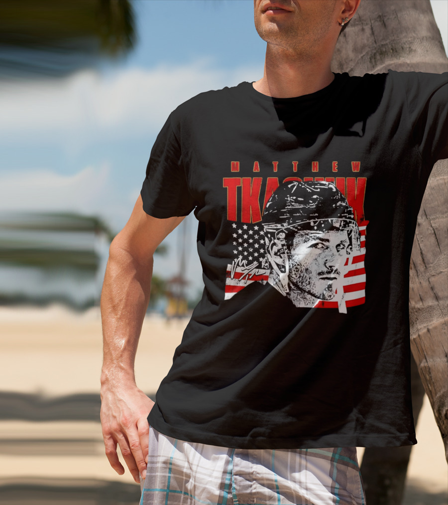 Matthew Tkachuk Usa Hockey Florida Stars And Stripes T-Shirt