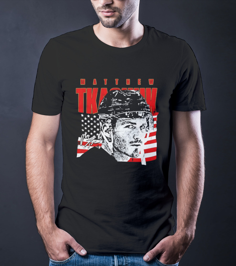 Matthew Tkachuk Usa Hockey Florida Stars And Stripes T-Shirt
