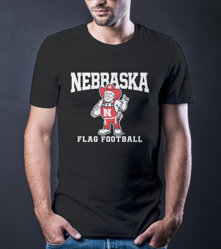 Nebraska Cornhuskers Flag Football T-Shirt