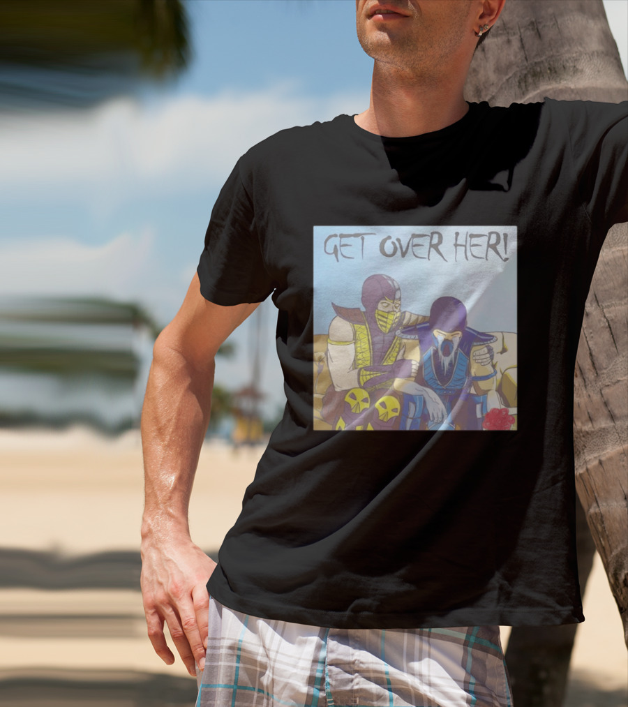 Get Over Her Scorpion Sub Zero Mortal Kombat Meme T-Shirt
