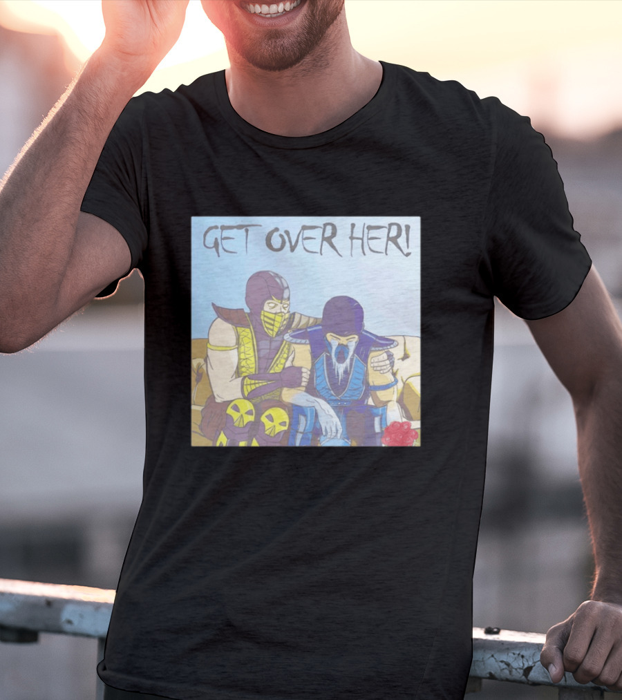 Get Over Her Scorpion Sub Zero Mortal Kombat Meme T-Shirt