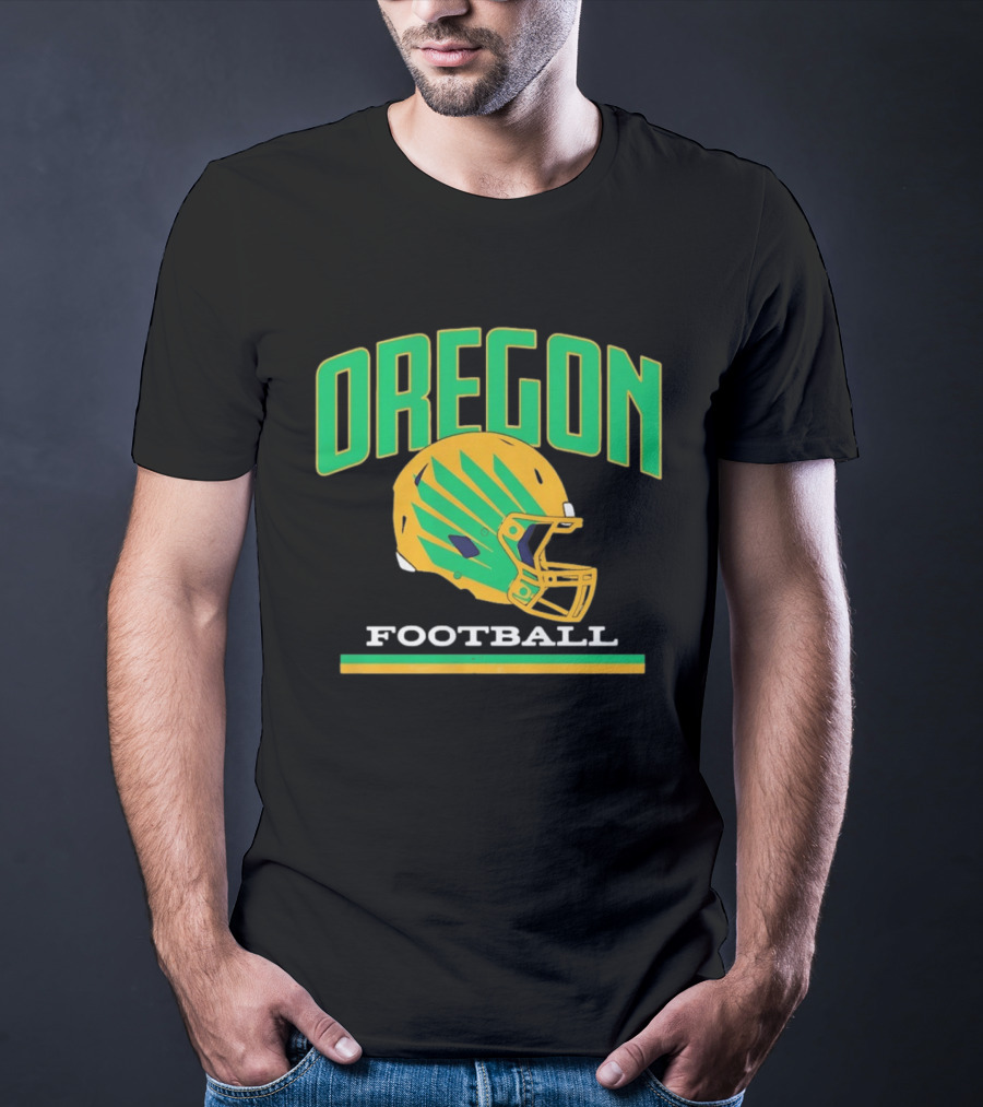 Oregon Ducks Football Team Helmet T-Shirt