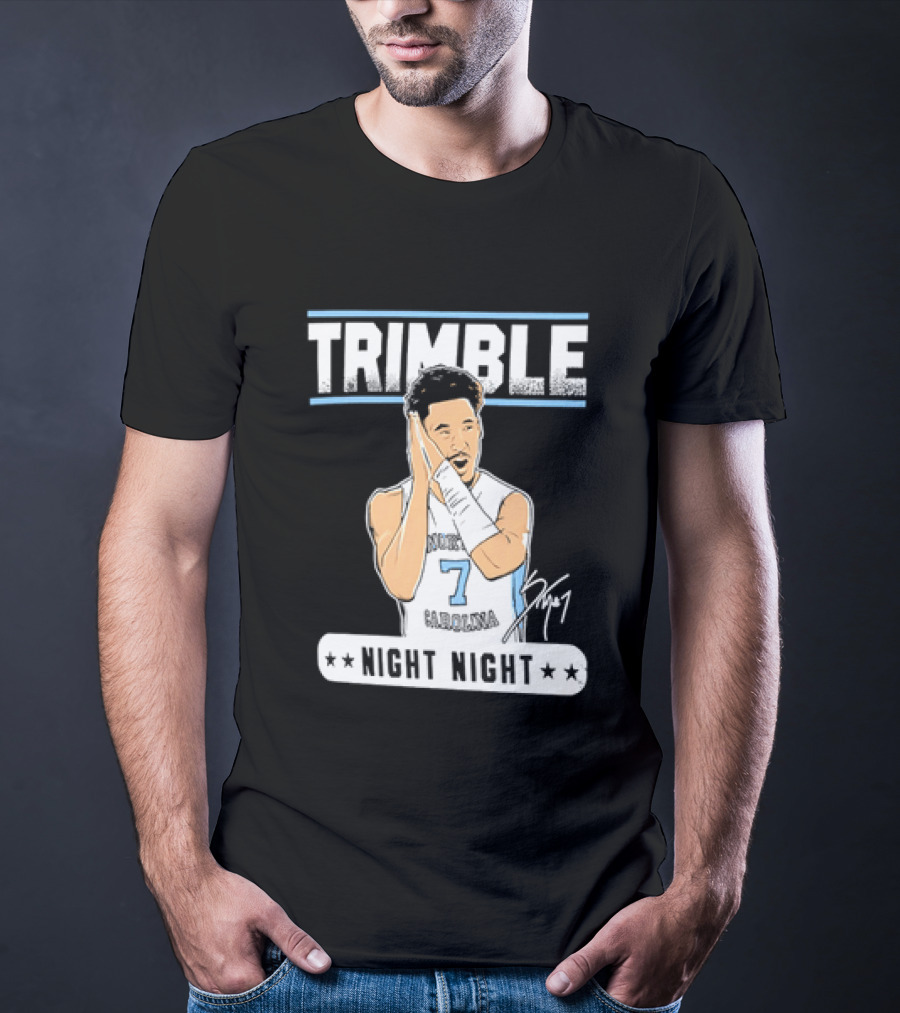 Seth Trimble North Carolina Tar Heels Basketball Tribute Night Night T-Shirt