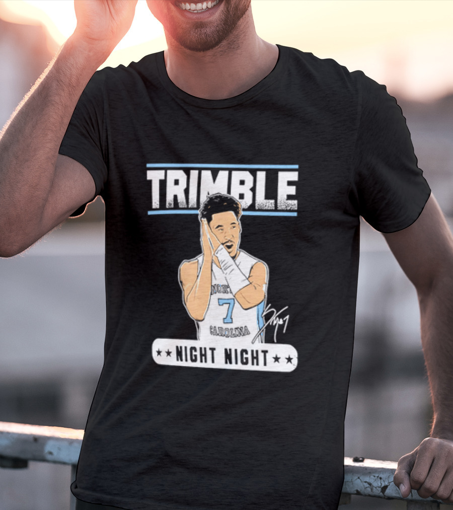 Seth Trimble North Carolina Tar Heels Basketball Tribute Night Night T-Shirt