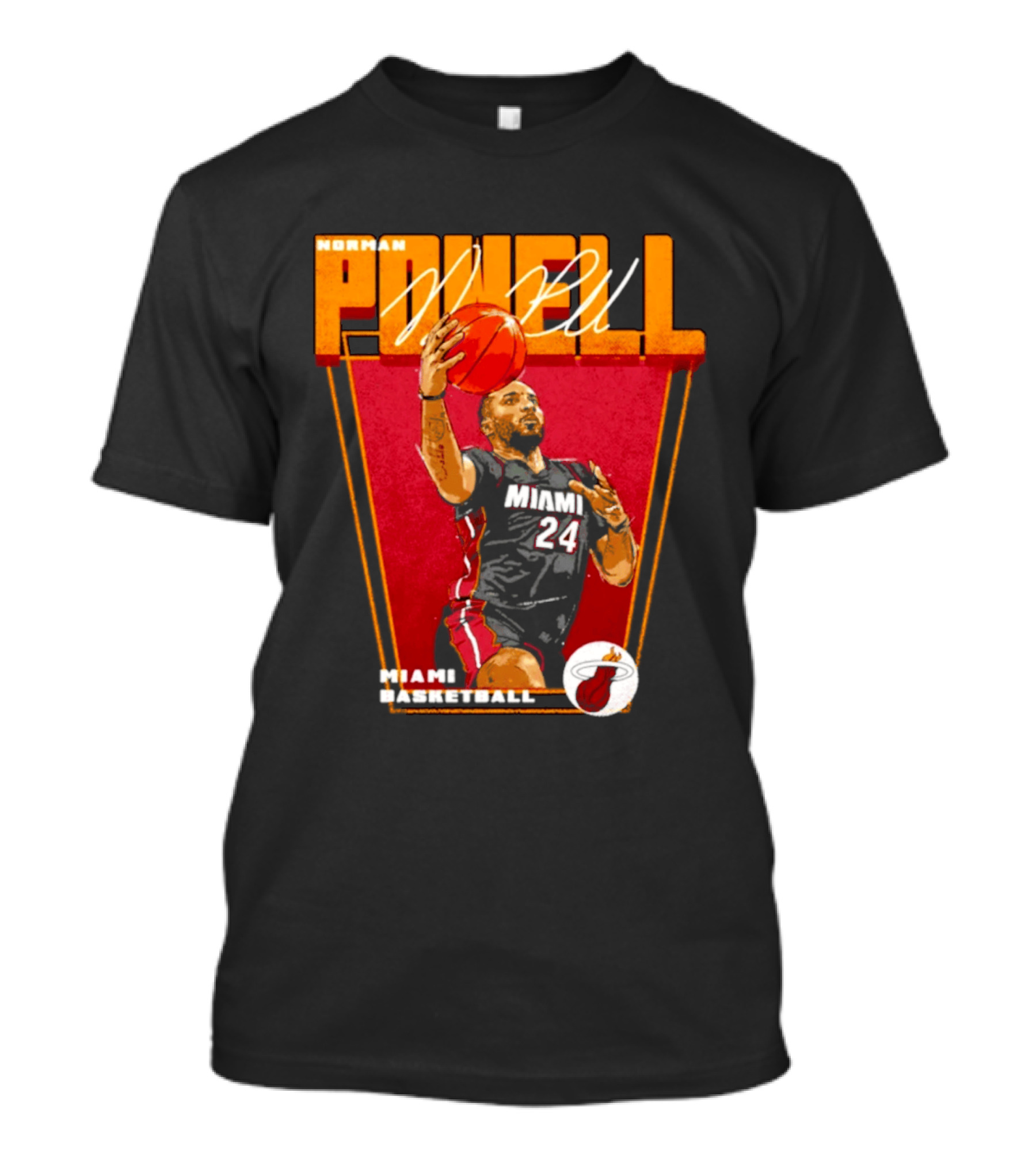 Norman Powell Miami Basketball 24 T-Shirt