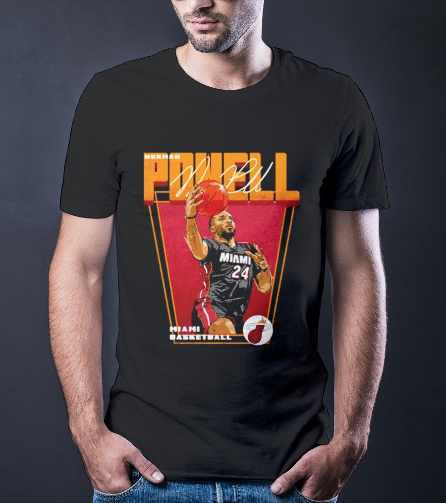 Norman Powell Miami Basketball 24 T-Shirt