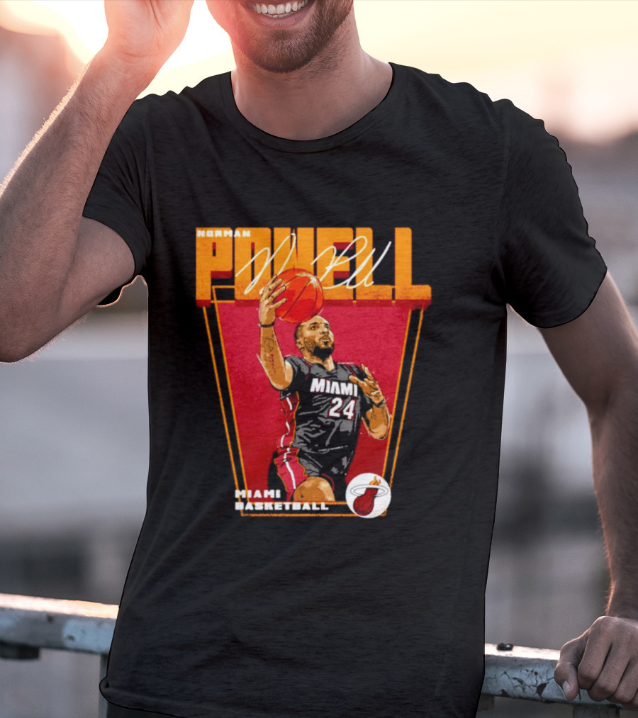 Norman Powell Miami Basketball 24 T-Shirt