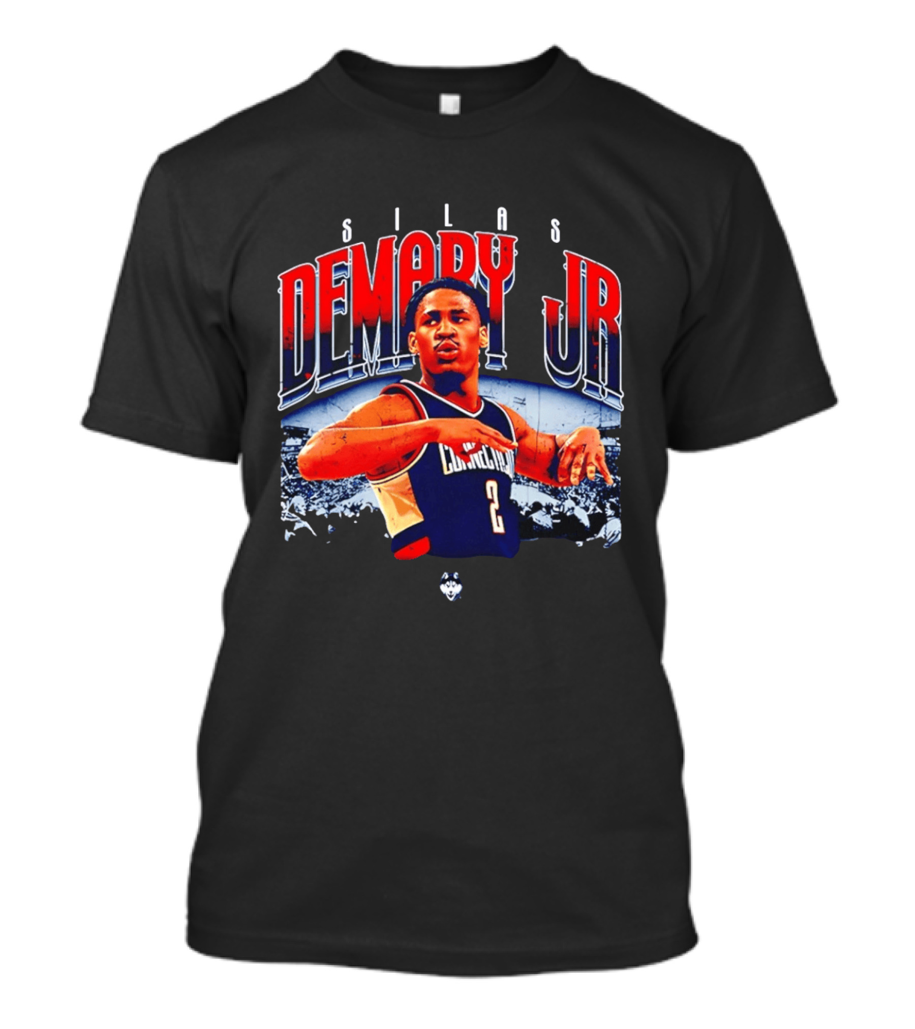 Silas Demary Jr UConn Husky Basketball Player Collage T-Shirt