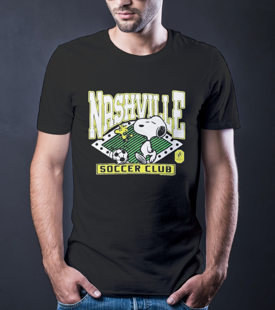 Nashville Soccer Club Snoopy Woodstock Peanuts Collaboration T-Shirt