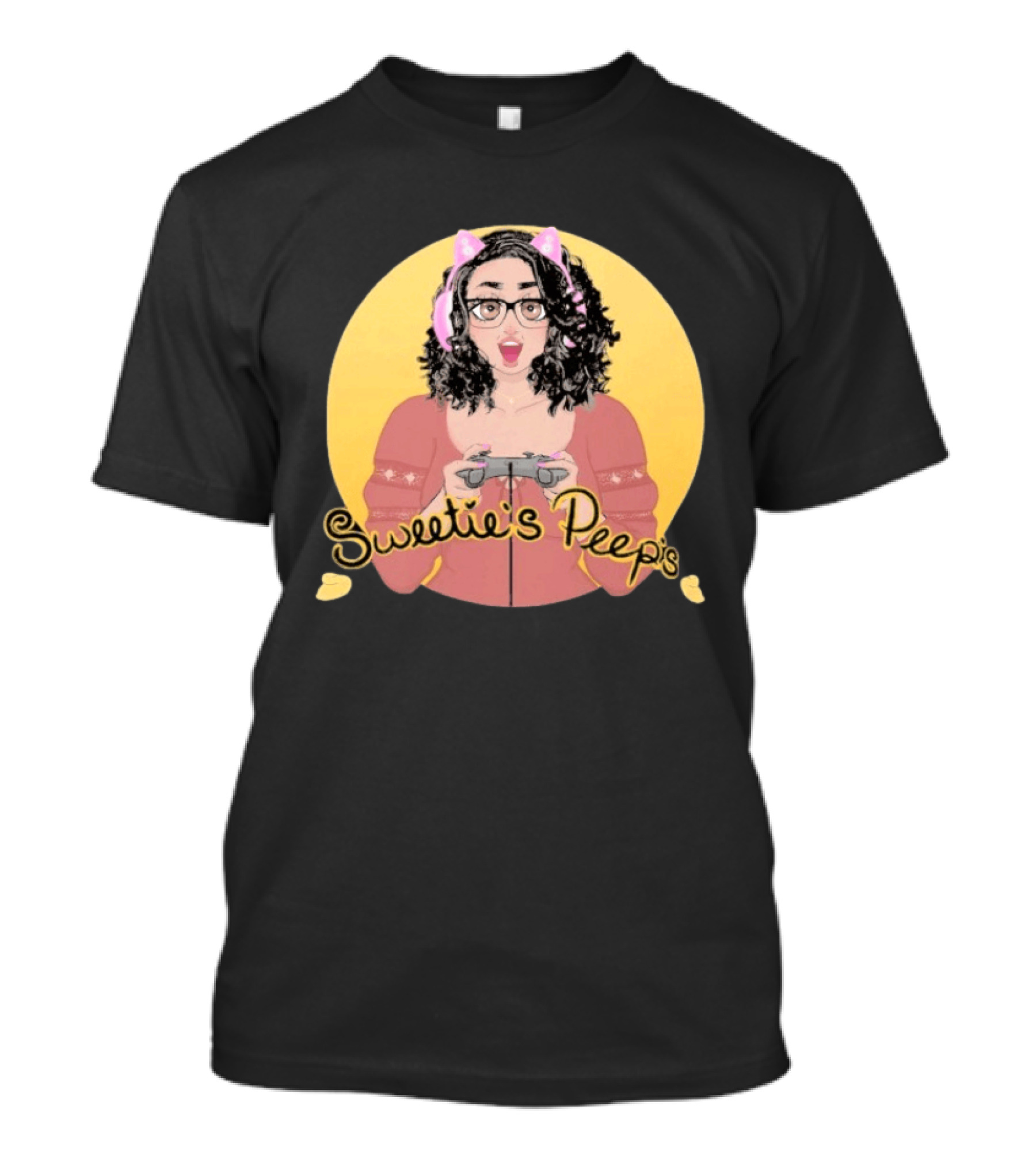 Sweetie's Peeps Gamer Girl Headset And Glasses T-Shirt