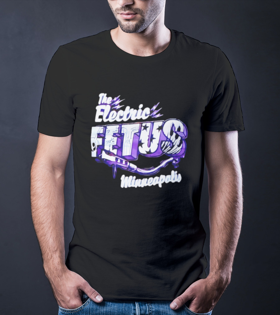 The Electric Fetus Minneapolis Purple Stars And Stripes T-Shirt