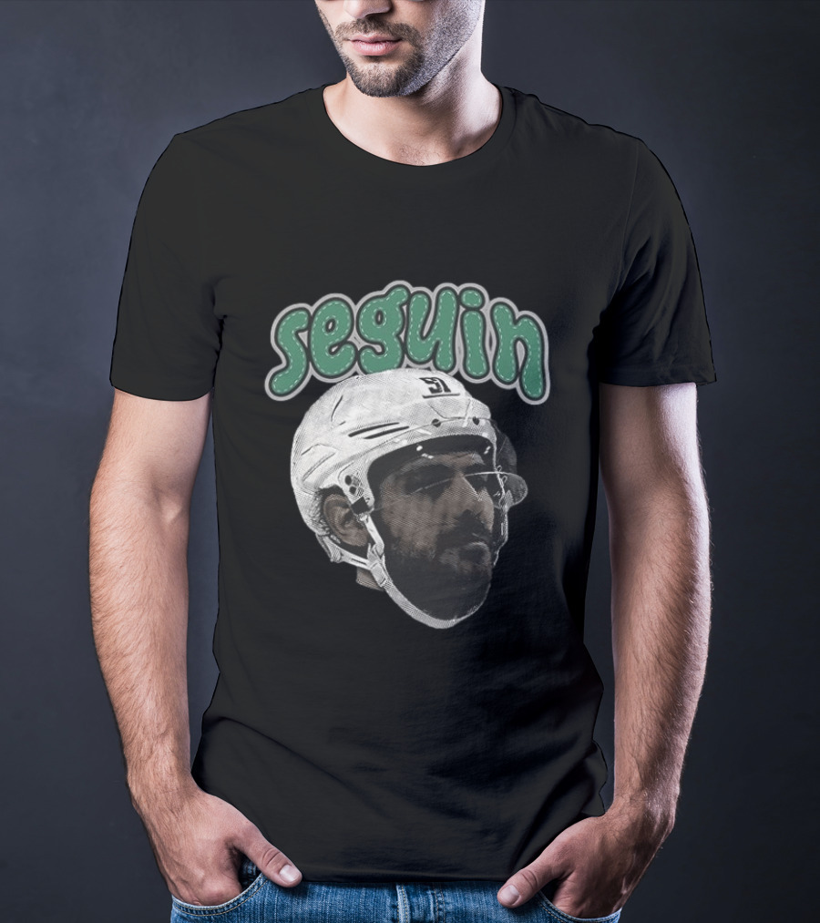 Seguin Dallas Stars Hockey Big Face T-Shirt
