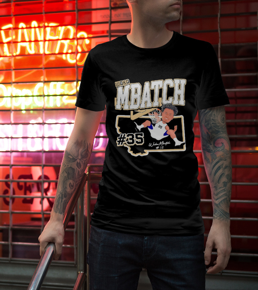 Waka Mbatch Montana State Bobcats Basketball #35 Caricature '26 T-Shirt