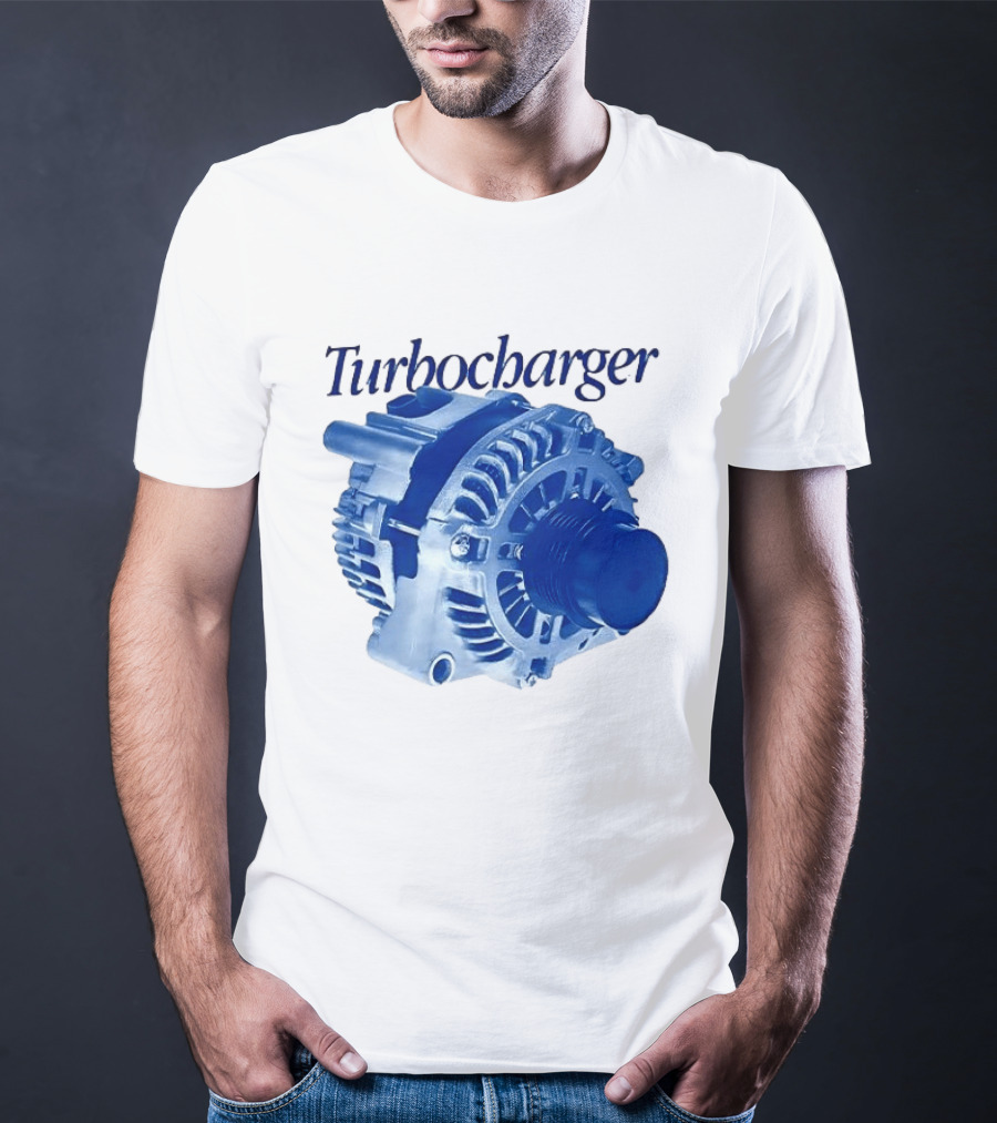 Turbocharger Alternator Blue Highlight T-Shirt