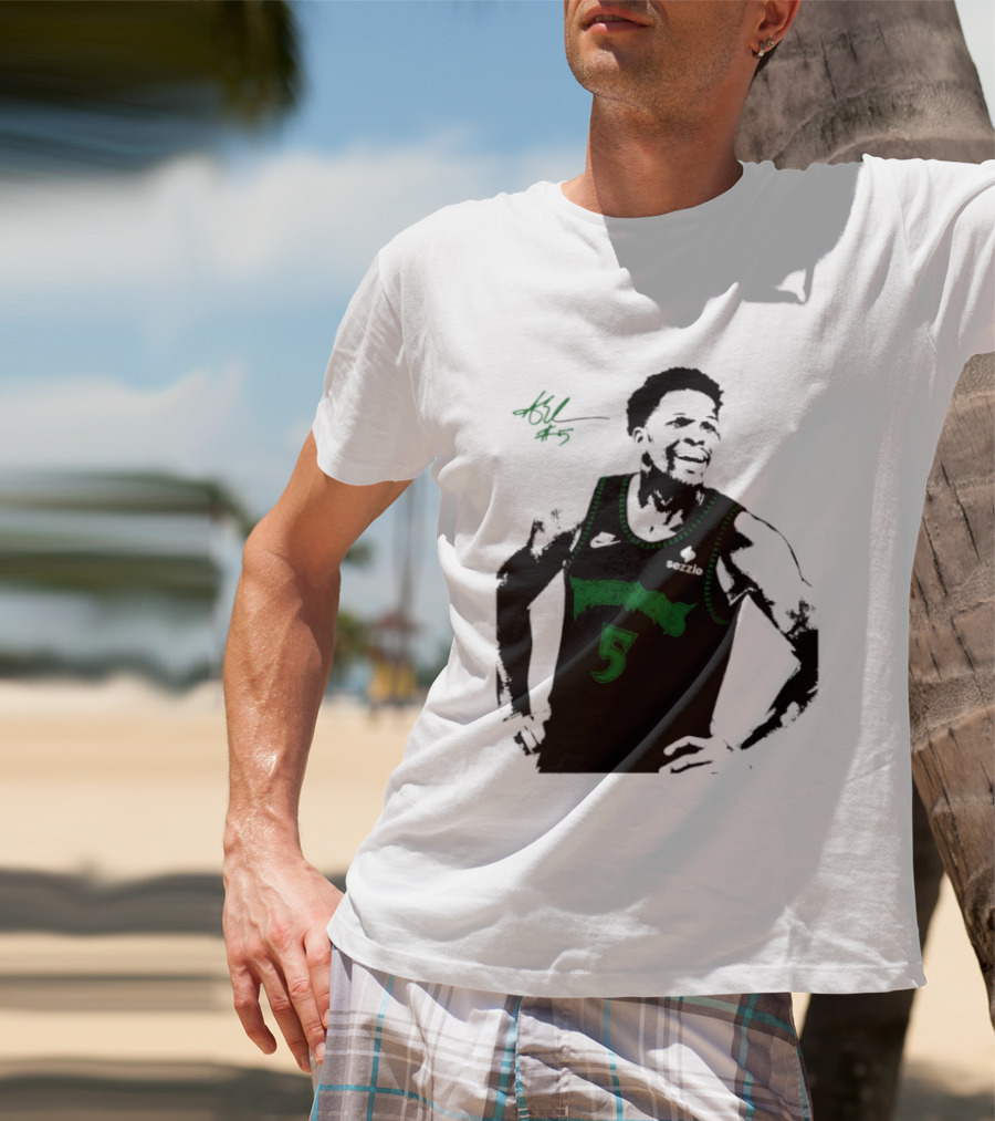 Anthony Edwards Minnesota Timberwolves Number 5 Signature T-Shirt