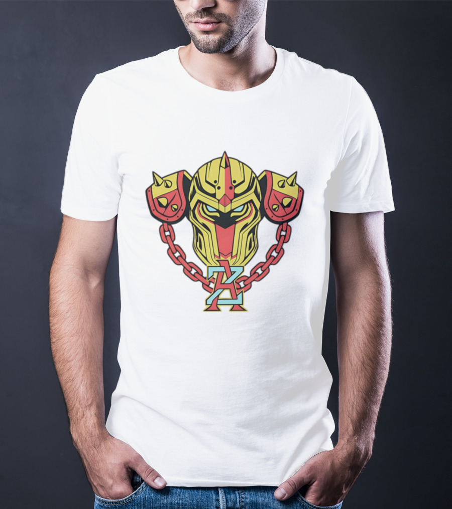 Arizona Juggernauts Robot Helmet Symbol With Chains T-Shirt