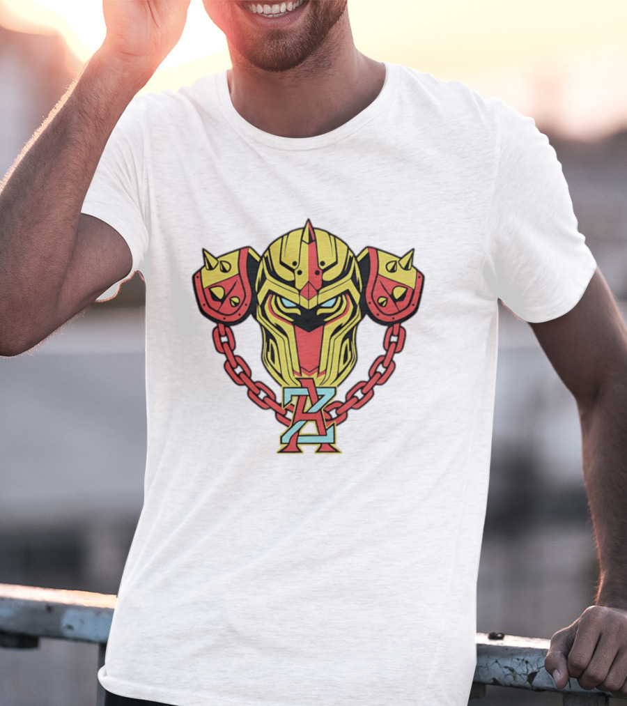 Arizona Juggernauts Robot Helmet Symbol With Chains T-Shirt