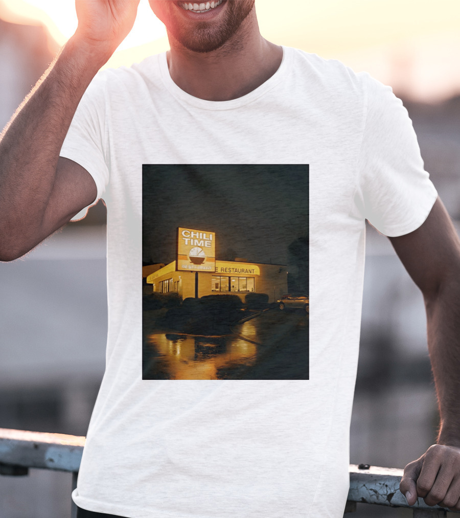 CHILI TIME Night Vibes Restaurant St Bernard Recreation Department T-Shirt