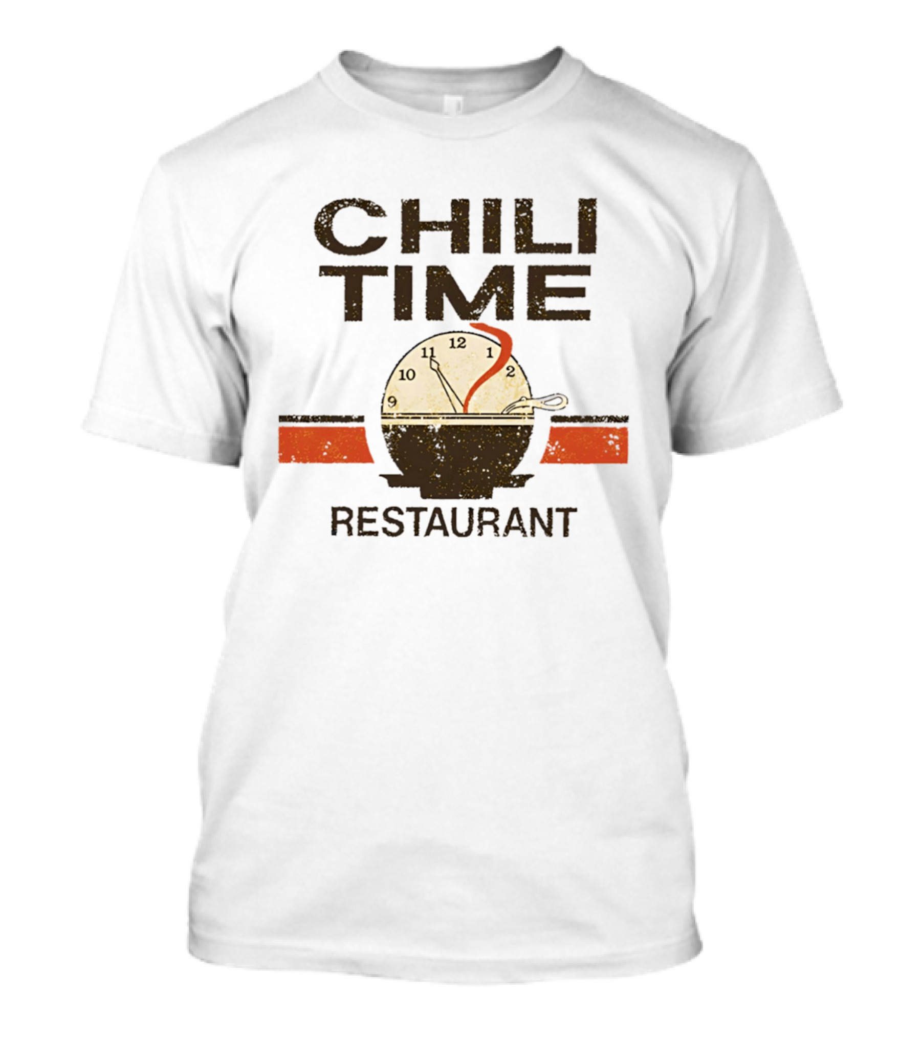 Chili Time Restaurant Spoon St Bernard Recreation Department T-Shirt