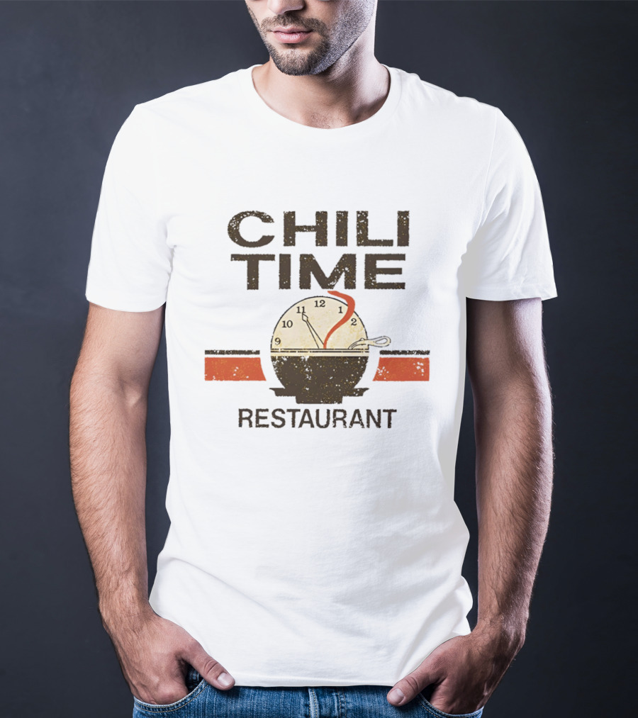 Chili Time Restaurant Spoon St Bernard Recreation Department T-Shirt