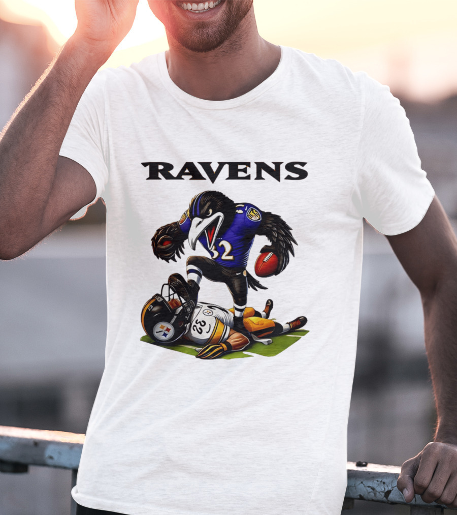 Ravens Vs Steelers Rivalry Intensity Football Battle T-Shirt