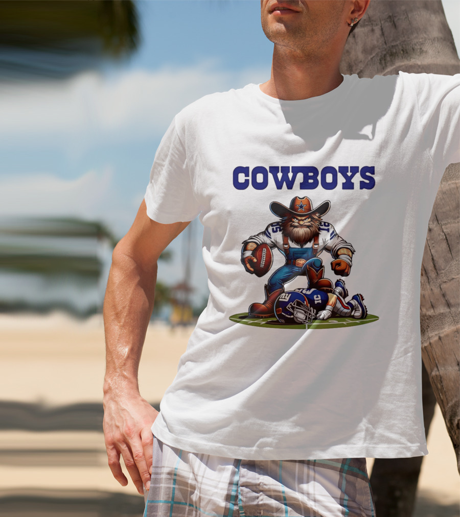 Cowboys Vs Giants Rivalry Iconic Clash Dallas Football Victory T-Shirt