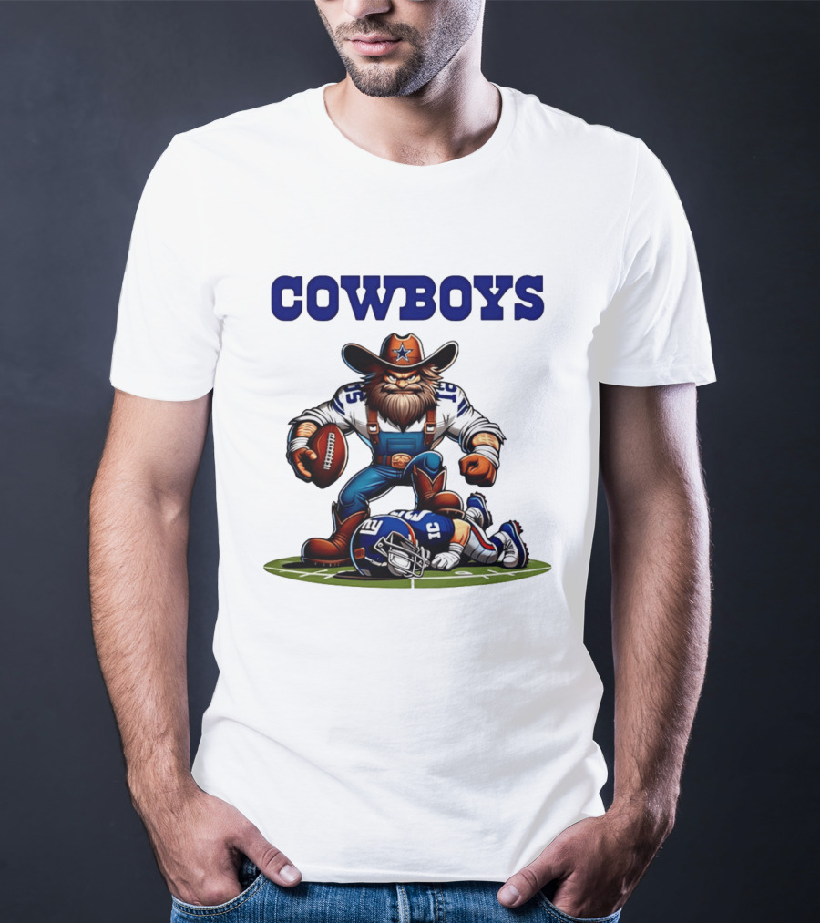 Cowboys Vs Giants Rivalry Iconic Clash Dallas Football Victory T-Shirt