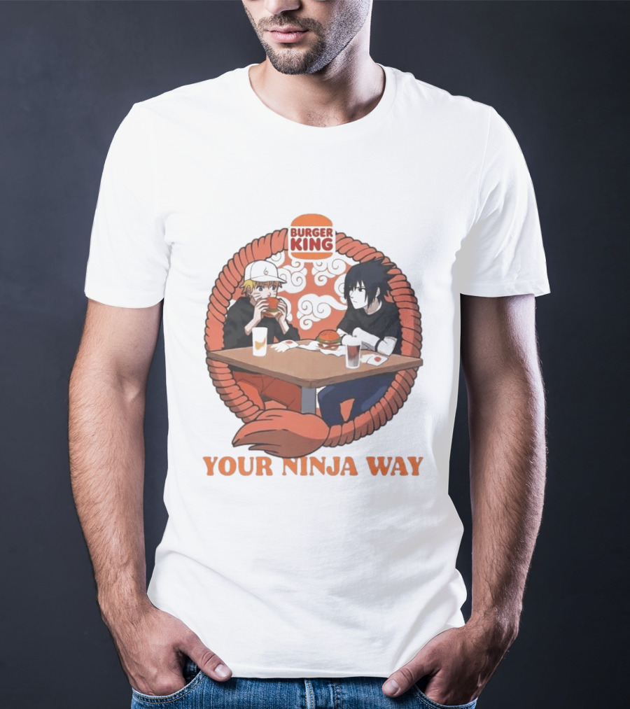 Burger King Naruto Sasuke Dining Your Ninja Way T-Shirt