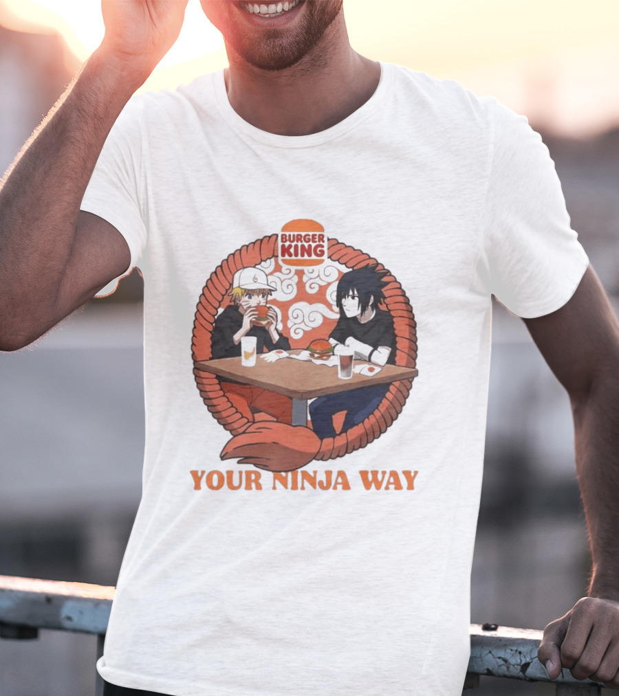 Burger King Naruto Sasuke Dining Your Ninja Way T-Shirt