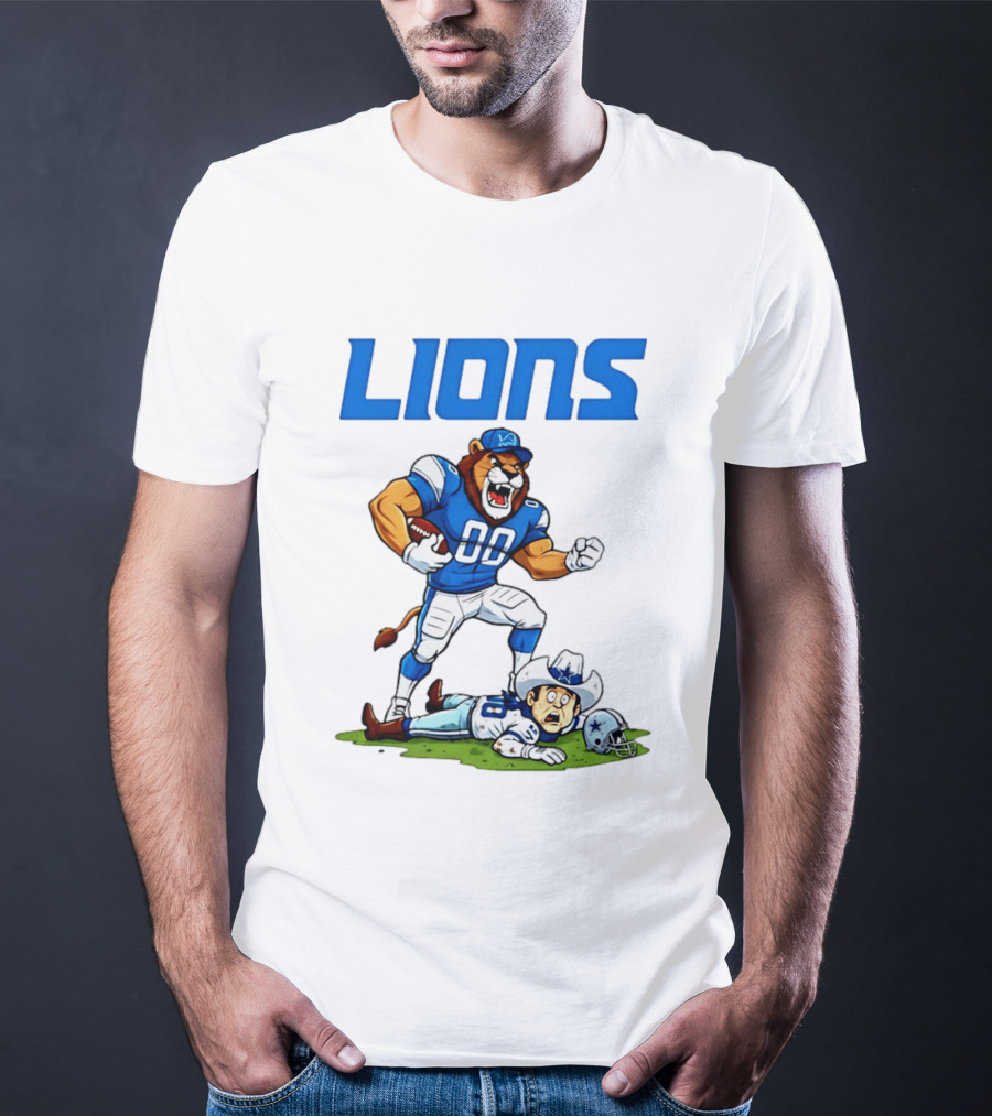 Detroit Lions Rivalry Victory Over Dallas Cowboys T-Shirt
