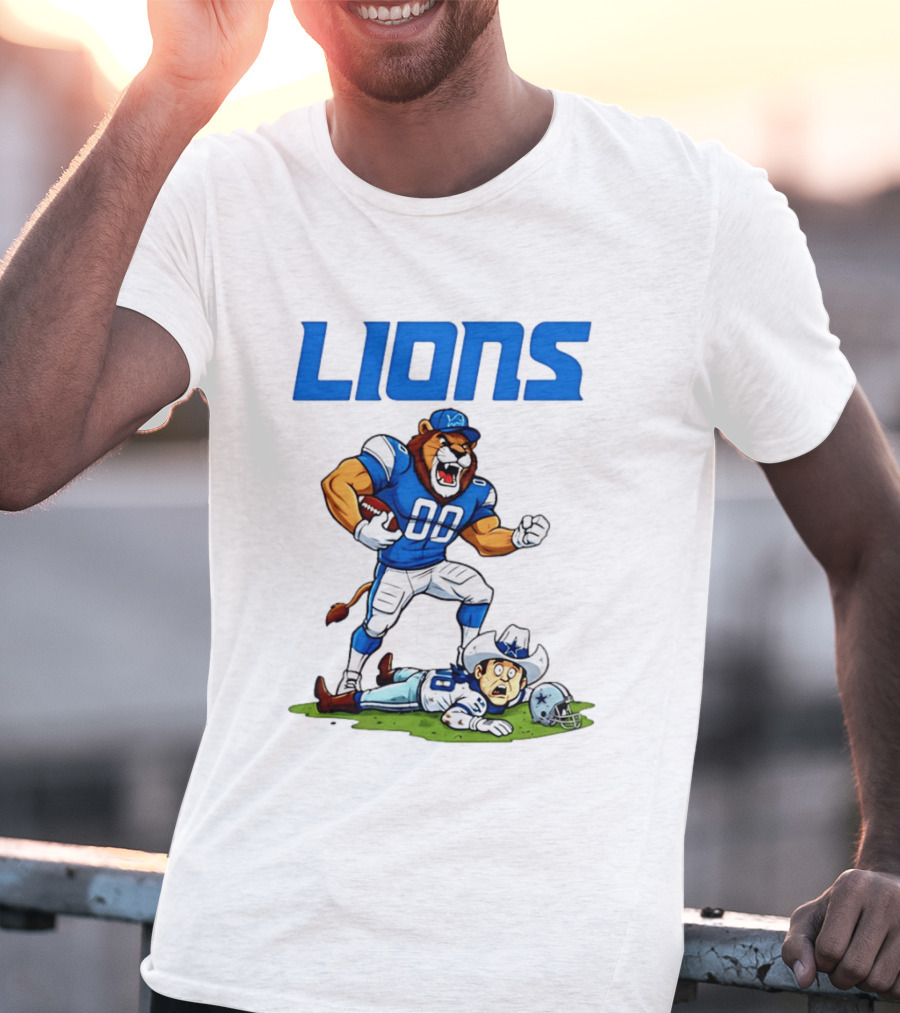 Detroit Lions Rivalry Victory Over Dallas Cowboys T-Shirt