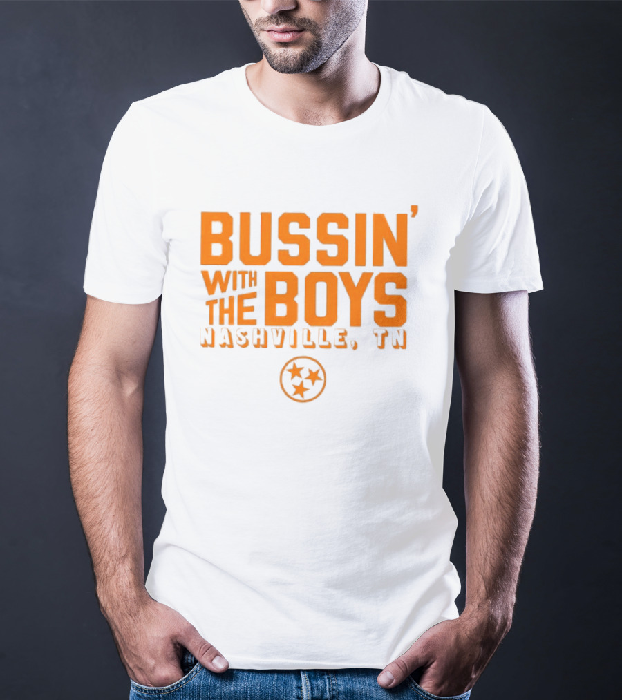 Bussin With The Boys Nashville TN Star Circle T-Shirt