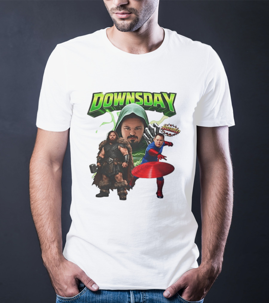 Donwsday Assemble Domesday X Down Syndrome Superhero T-Shirt