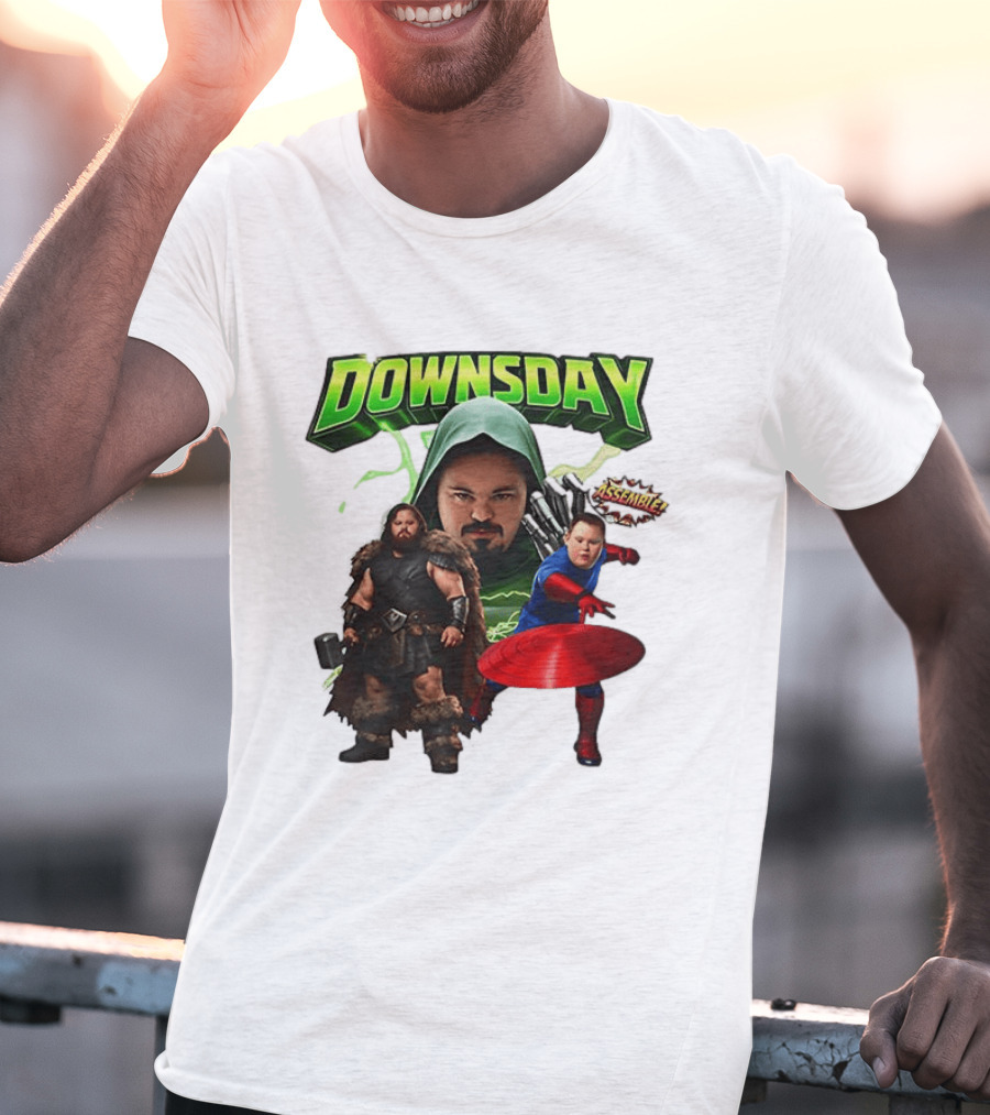 Donwsday Assemble Domesday X Down Syndrome Superhero T-Shirt