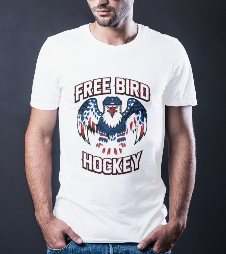 Free Bird Hockey Eagle T-Shirt